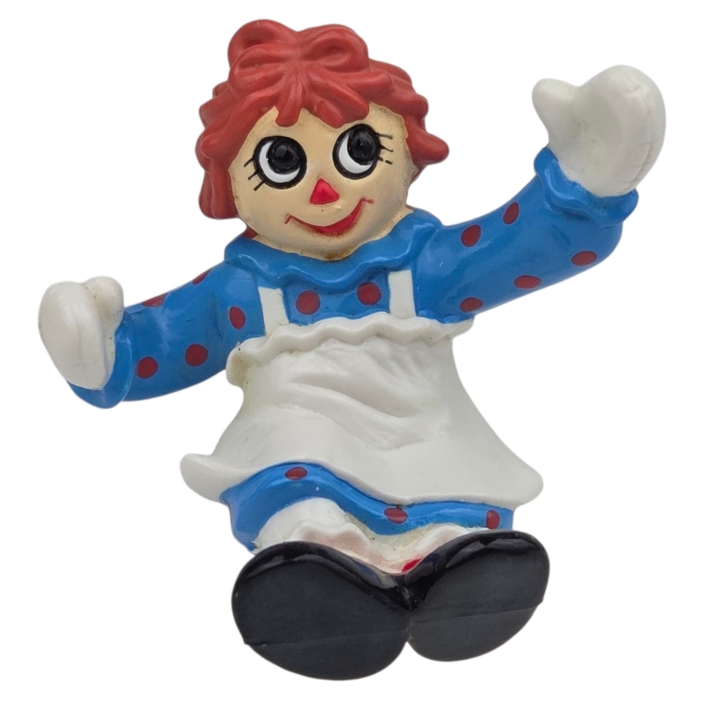 Vintage Raggedy Ann 1.5" PVC Figure - Macmillan 1988